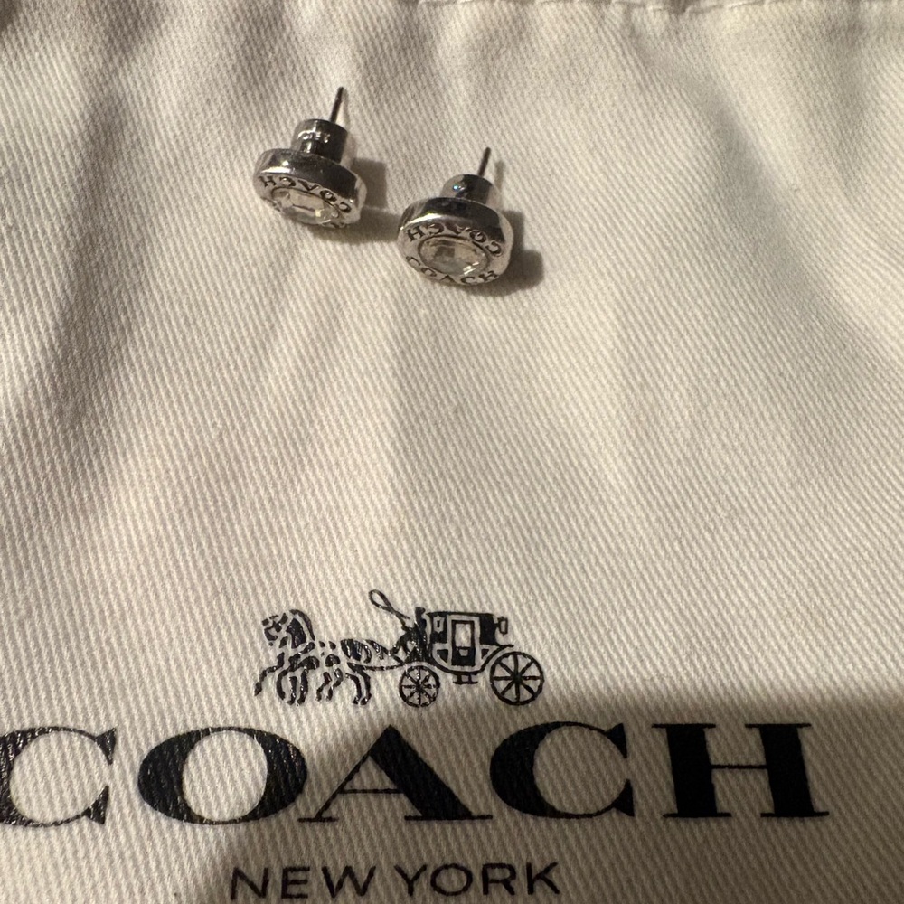 Coach Silver Stud Earrings